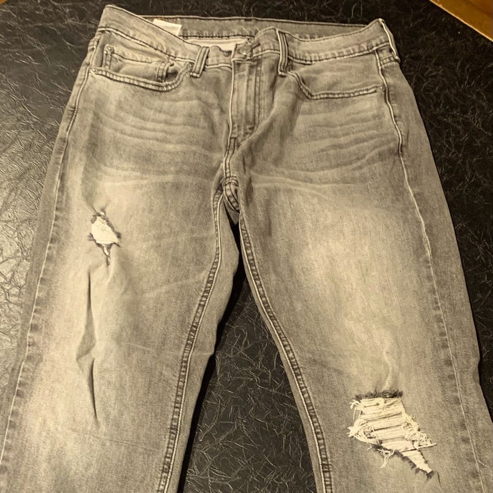 Levi Strauss & Co. Quality Clothing Gray Ripped jeans